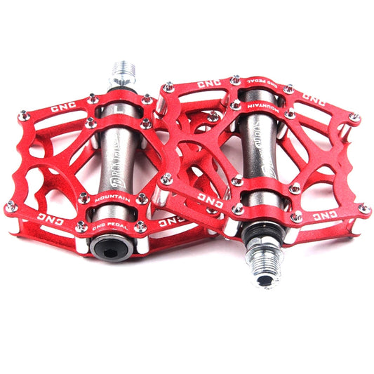 Frendorf | Fahrradpedal Mountainbike Aluminiumlegierung Palin Pedal rutschfester Lagerpedal (901-2 Rot)