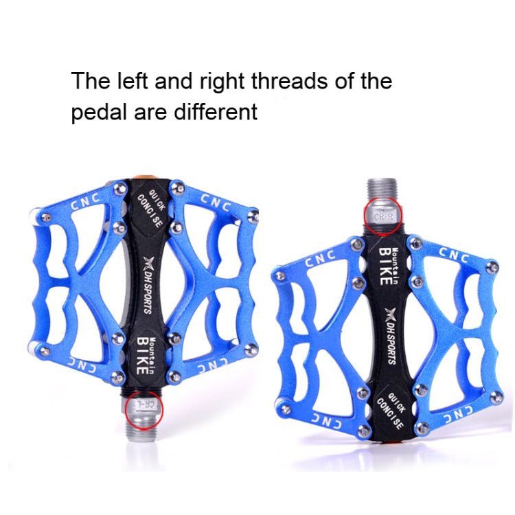 Frendorf | Fahrradpedal Mountainbike Aluminiumlegierung Palin-Pedal rutschfestes Lagerpedal (901 Blau)