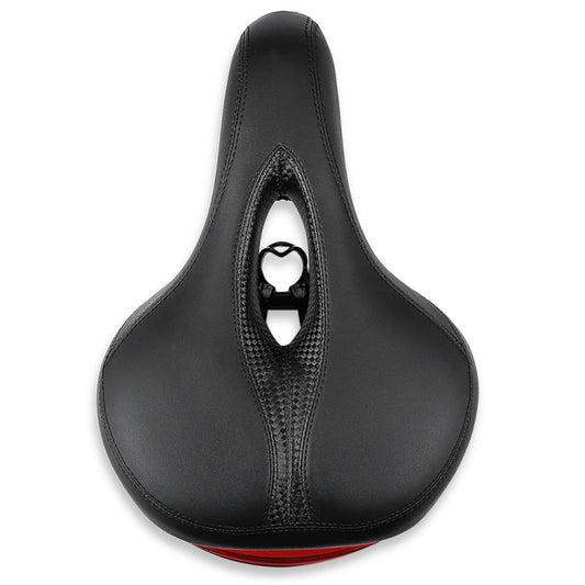 Frendorf | Fahrradsattel mit Lampe Fahrradsattel Mountainbike-Sattel (Schwarz)