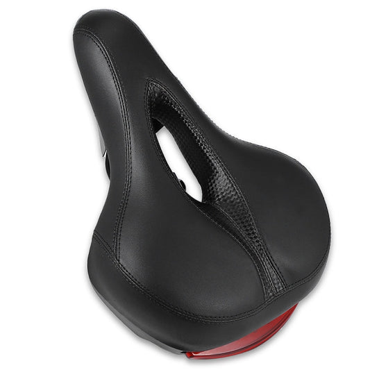 Frendorf | Fahrradsattel mit Lampe Fahrradsattel Mountainbike-Sattel (Schwarz)