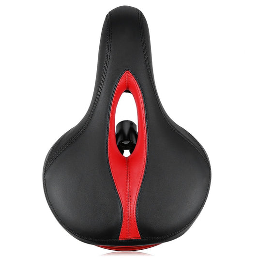 Frendorf | Fahrradsattel mit Lampe Fahrradsattel Mountainbike Sattel (Rot)