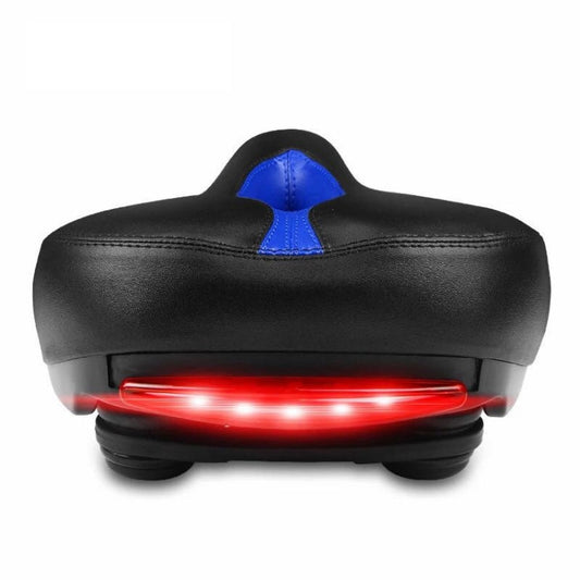 Frendorf | Fahrradsattel mit Lampe Fahrradsattel Mountainbike Sattel (Blau)
