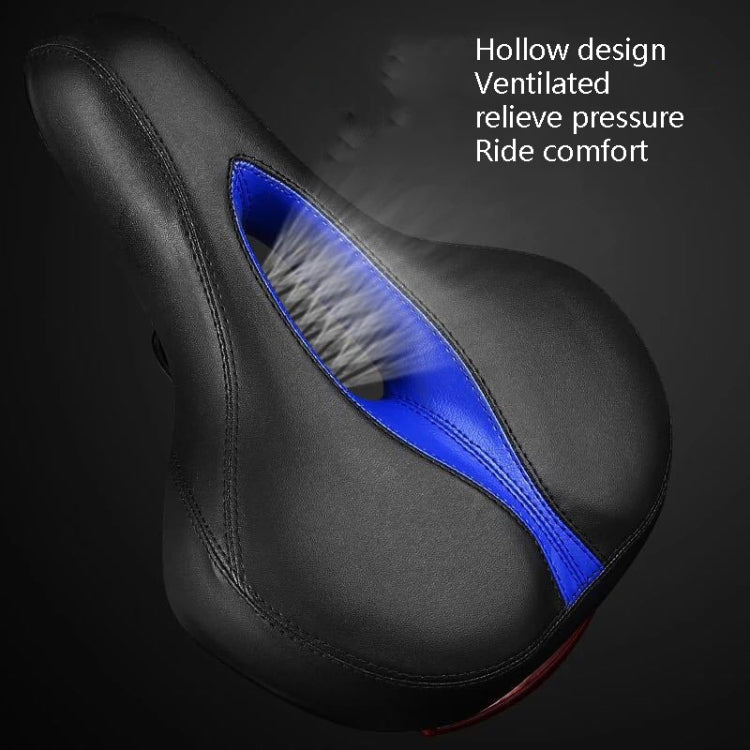 Frendorf | Fahrradsattel mit Lampe Fahrradsattel Mountainbike Sattel (Rot)