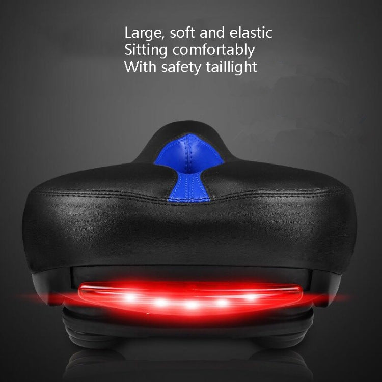 Frendorf | Fahrradsattel mit Lampe Fahrradsattel Mountainbike Sattel (Rot)
