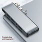 Frendorf | T0409 Multifunktionaler USB 3.0 HUB Dockingstation Netzwerk Kabel Schnittstellen Converter Für Microsoft Surface Pro 7 (mit Netzwerkanschluss)