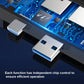 Frendorf | T0409 Multifunktionaler USB 3.0 HUB Dockingstation Netzwerk Kabel Schnittstellen Converter Für Microsoft Surface Pro 7 (mit Netzwerkanschluss)
