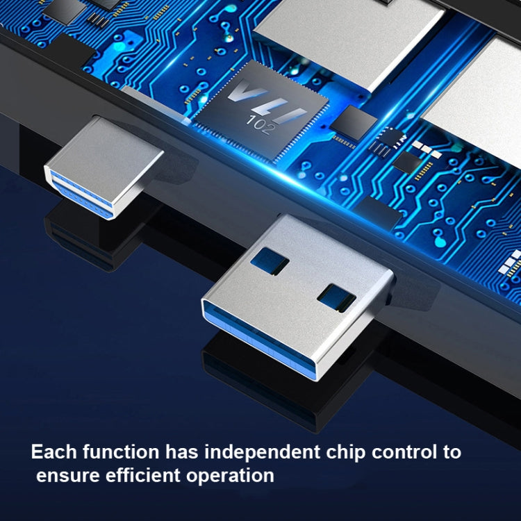 Frendorf | T0409 Multifunktionaler USB 3.0 HUB Dockingstation Netzwerk Kabel Schnittstellen Converter Für Microsoft Surface Pro 7 (mit Netzwerkanschluss)