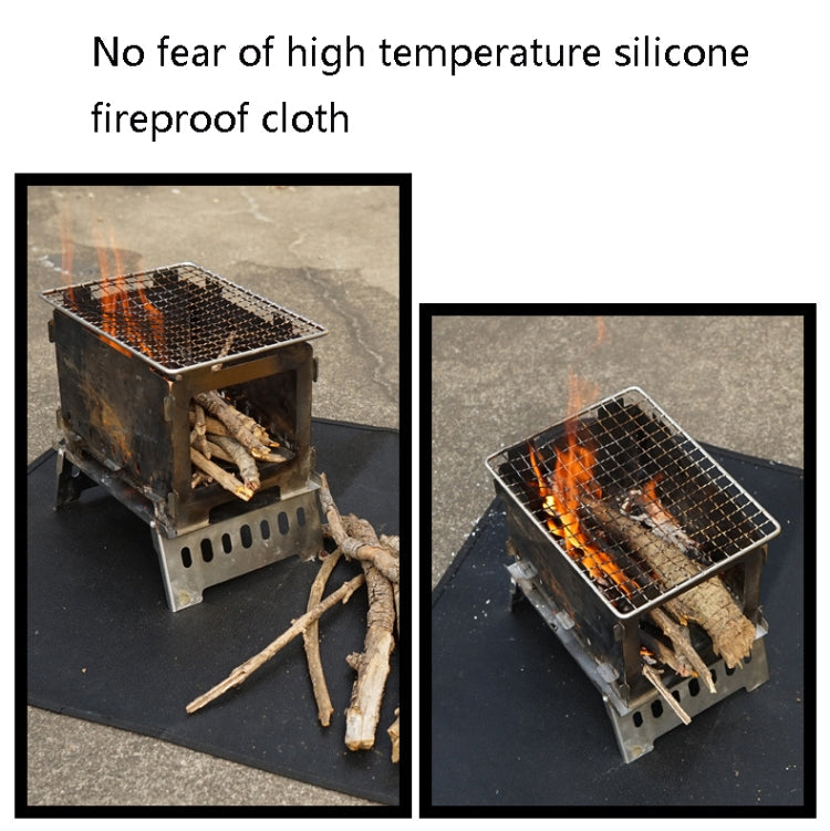 Frendorf | CLS Outdoor Camping Silikon feuerfeste Decke Picknick Grill Wärmedämmung Pad, Größe: XL: 800x750mm