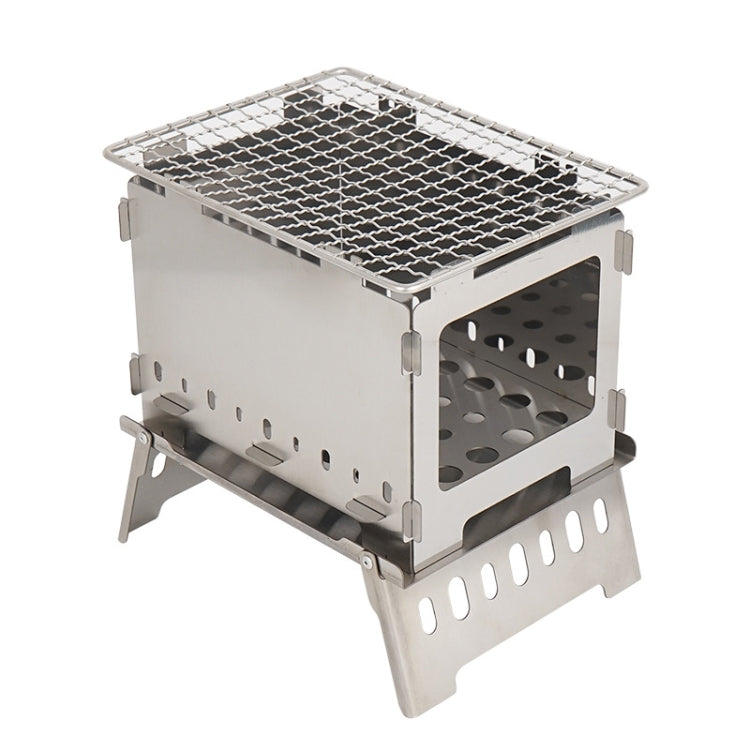 Frendorf | Outdoor Klappkarteofen Grill Rack Camping Winddicht Brennende Feuerstation