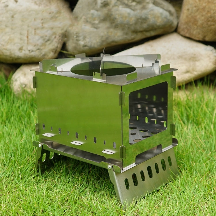 Frendorf | Outdoor Klappkarteofen Grill Rack Camping Winddicht Brennende Feuerstation