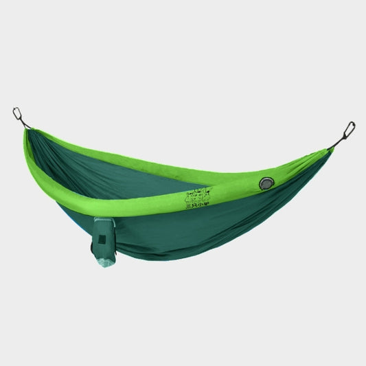 Frendorf | Outdoor Doppel-Inferiervliegende Hängematte Anti-Rollover Camping-Schaukel, Größe: 270x140cm (Dunkelgrün)