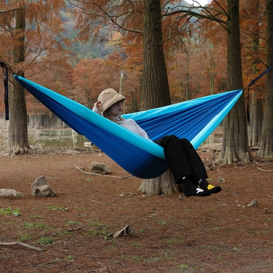 Frendorf | Outdoor Doppel-Inflatable-Hängematte Anti-Umkippen Camping-Schaukel, Größe: 270x140cm (Königsblau)