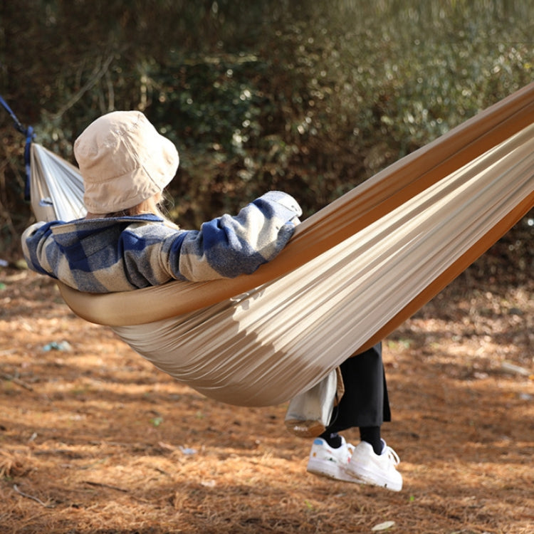 Frendorf | Outdoor Doppel-Inferiervliegende Hängematte Anti-Rollover Camping-Schaukel, Größe: 270x140cm (Dunkelgrün)