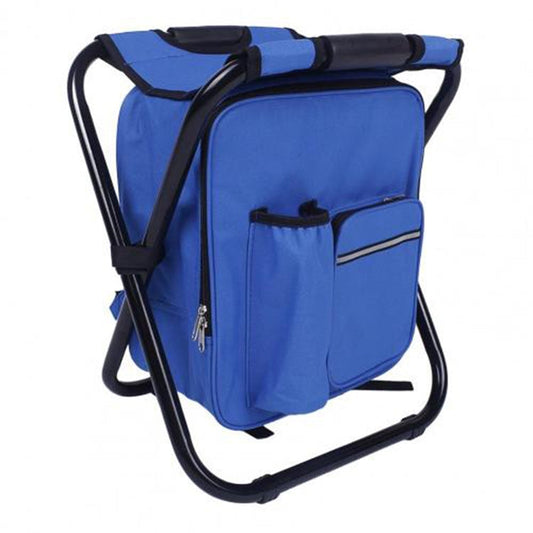 Frendorf | Multifunktionaler Klapphocker Tragbarer Kühlpackhocker Leichter Outdoor-Hocker (Blau)