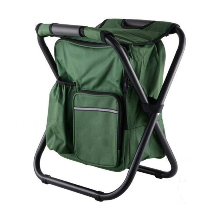 Frendorf | Multifunktionale Klappstuhl Tragbarer Kühlpackstuhl Leichtgewicht Outdoor-Stuhl (Grün)