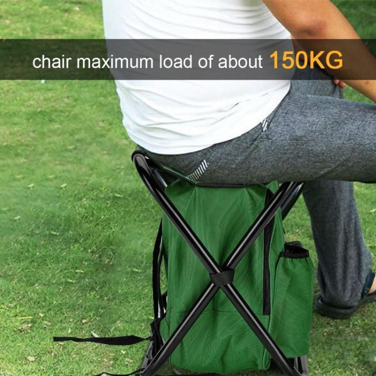 Frendorf | Multifunktionaler Klapphocker Tragbarer Kühlpackhocker Leichter Outdoor-Hocker (Blau)