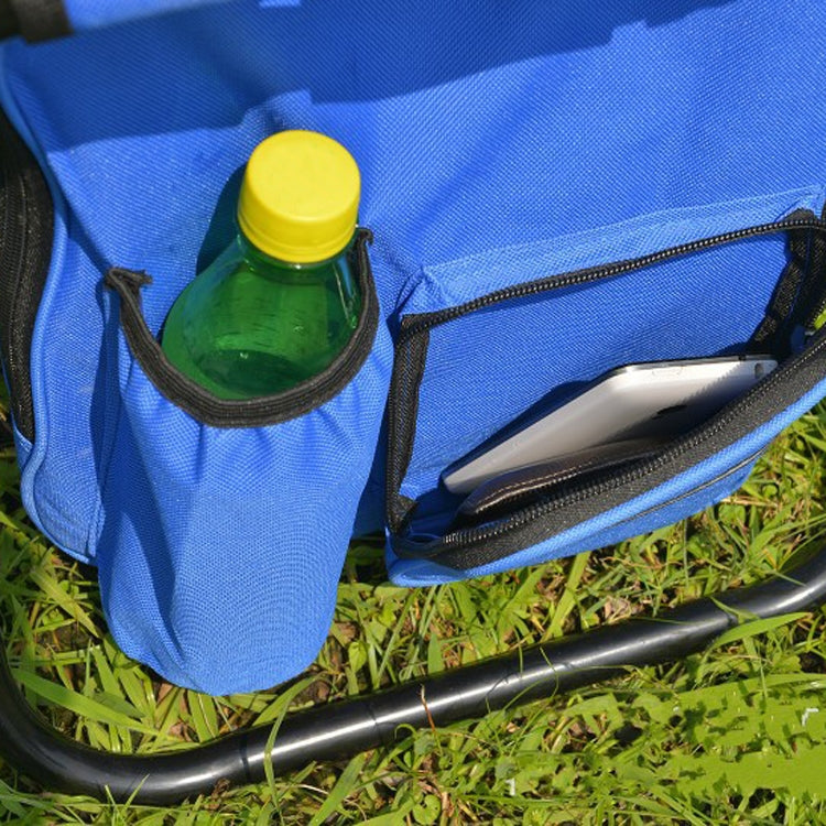 Frendorf | Multifunktionaler Klapphocker Tragbarer Kühlpackhocker Leichter Outdoor-Hocker (Blau)