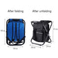 Frendorf | Multifunktionaler Klapphocker Tragbarer Kühlpackhocker Leichter Outdoor-Hocker (Blau)