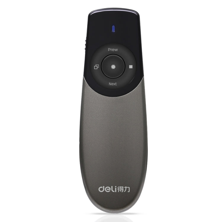 Frendorf | Deli 2.4GHz Laser Lehr Seite Flip Stift Fernbedienung Spielstift mit fliegender Maus, Modell: 2805 (Schwarz) Rotes Licht