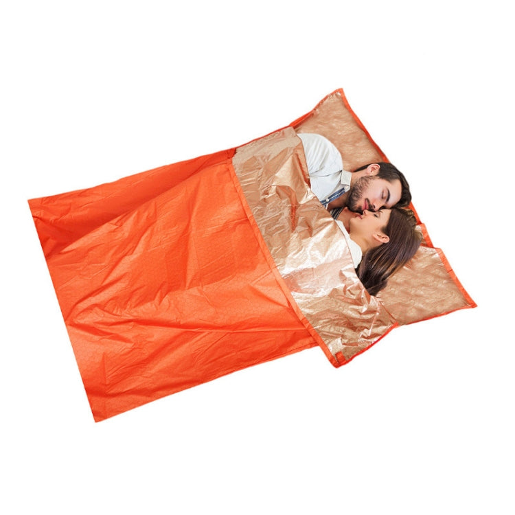 Frendorf | Outdoor Wandern Camping Wärme-reflektierende thermische Isolierung Schlafsack Notfalldecke Doppelumschlag 200cmx 145cm