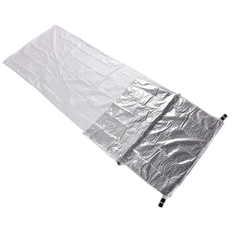 Frendorf | Outdoor Wandern Camping Wärme-reflektierende thermische Isolierung Schlafsack Notfalldecke Einzelumschlag 200 x 72cm (Silbergrau)