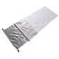 Frendorf | Outdoor Wandern Camping Wärme-reflektierende thermische Isolierung Schlafsack Notfalldecke Einzelumschlag 200 x 72cm (Silbergrau)