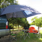 Frendorf | LADUTA Outdoor Selbstfahrer-Tour Grill Camping Auto Seitenzelt Auto Heckverlängerungszelt Zubehör (Lackiert Silber)