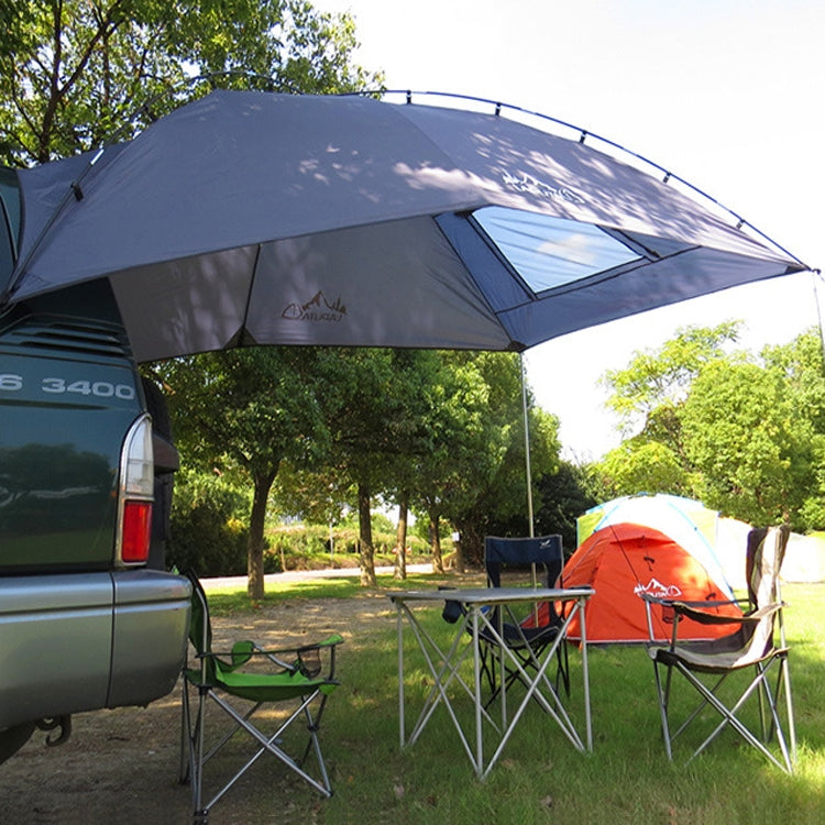 Frendorf | LADUTA Outdoor Selbstfahrer-Tour Grill Camping Auto Seitenzelt Auto Heckverlängerungszelt Zubehör (Lackiert Silber)