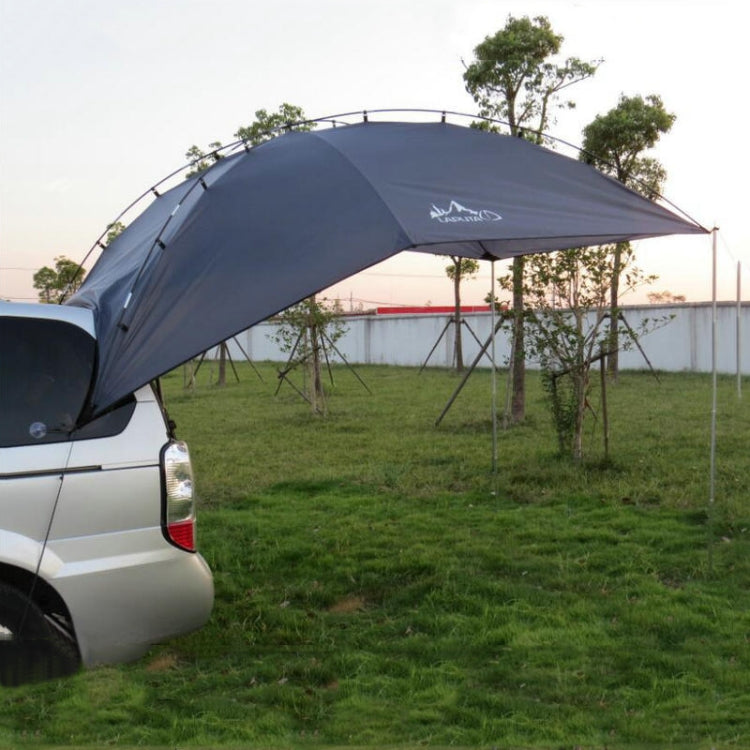 Frendorf | LADUTA Outdoor Selbstfahrer-Tour Grill Camping Auto Seitenzelt Auto Heckverlängerungszelt Zubehör (Lackiert Silber)