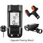 Frendorf | 3 In 1 Wireless Fahrrad Code Meter Lampe Starke Licht Frontlicht, Farbe: Upgrade Floating (Schwarz)