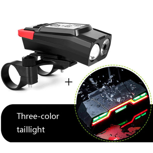 Frendorf | 3 In 1 Wireless Fahrradcodedaten Lampe Starke Licht Vorderlicht, Farbe: Rot Upgrade Schwimmend + Rücklicht
