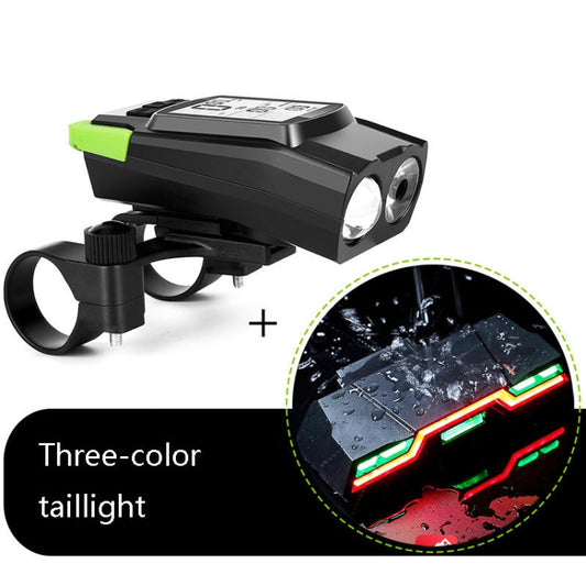 Frendorf | 3 In 1 Wireless Fahrrad Code Meter Lampe Starker Licht Frontlicht, Farbe: Grün Upgrade Schwimmend + Rücklicht