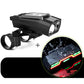 Frendorf | 3 In 1 Wireless Fahrrad Code Meter Lampe Starke Licht Frontlicht, Farbe: Schwarz Upgrade Schwimmend + Rücklicht