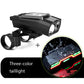 Frendorf | 3 In 1 Wireless Fahrrad Code Meter Lampe Starke Licht Frontlicht, Farbe: Schwarz Upgrade Schwimmend + Rücklicht