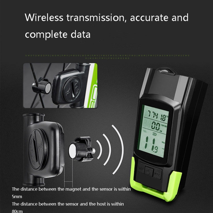 Frendorf | 3 In 1 Wireless Fahrrad Code Meter Lampe Starke Licht Frontlicht, Farbe: Schwarz Upgrade Schwimmend + Rücklicht