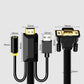Frendorf | 10m JH HV10 1080P HDMI auf VGA Kabel Projektor TV Box Computer Notebook Industrielle Anzeige Adapter Kabel