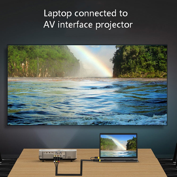 Frendorf | 2m JingHua HDMI-3RCA HDMI zu 3RCA Konverterkabel Set-Top TV Projektor AV Lotus Konverterkabel