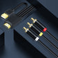 Frendorf | 2m JingHua HDMI-3RCA HDMI zu 3RCA Konverterkabel Set-Top TV Projektor AV Lotus Konverterkabel