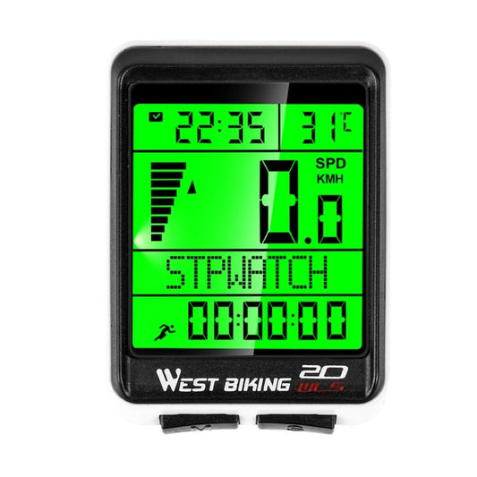 Frendorf | WEST BIKING Mountainbike Kabelloser Code-Meter Großbild Multifunktions-Wasserdichter Geschwindigkeitsmesser