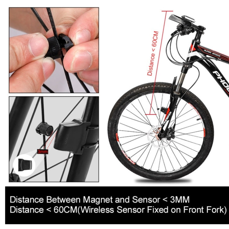 Frendorf | WEST BIKING Mountainbike Kabelloser Code-Meter Großbild Multifunktions-Wasserdichter Geschwindigkeitsmesser