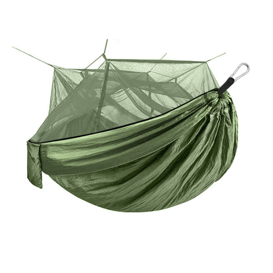 Frendorf | Verschlüsselung Mückennetz Hängematte Outdoor Camping Anti-Mückennetz Gaze Hängematte, Größe: 260x140cm (Armeegrün)