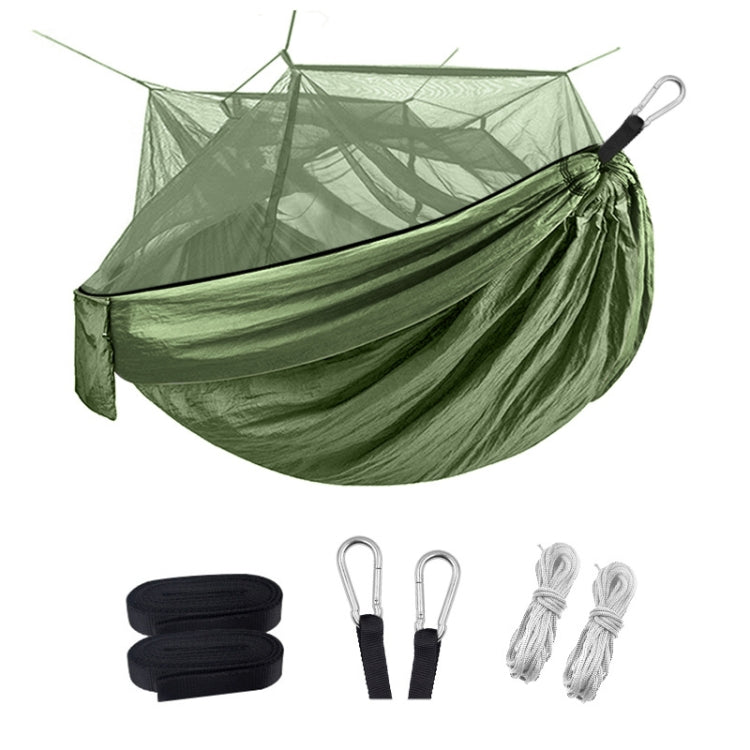 Frendorf | Verschlüsselung Mückennetz Hängematte Outdoor Camping Anti-Mückennetz Gaze Hängematte, Größe: 260x140cm (Armeegrün)
