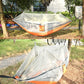 Frendorf | Verschlüsselung Moskitonetz Hängematte Outdoor Camping Anti-Moskito Netz Gaze Hängematte, Größe: 260x140cm(Dunkelblau Grau)