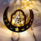 3m 20 LEDs Eid Al-Fitr LED Stern- und Mondlichter Ramadan Festival Dekoration Lampen (Weißes Licht)