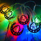 3m 20 LEDs Eid Al-Fitr LED Stern- und Mondlichter Ramadan Festival Dekoration Lampen (Weißes Licht)