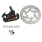 Frendorf | 3 in 1 Scooter Modifizierte Hydraulische Bremse + 120mm Scheibenbremsscheibe + Modifiziertes Sitzset Für Xiaomi Mijia M365 Pro (Schwarze Bremse + Silberner Adapter)