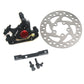 Frendorf | 3 in 1 Scooter Modifizierte hydraulische Bremse + 120mm Scheibenbremsscheibe + Modifiziertes Sitzset für Xiaomi Mijia M365 Pro (Schwarze Bremse + Schwarzer Adapter)