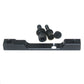 Frendorf | 3 in 1 Scooter Modifizierte hydraulische Bremse + 120mm Scheibenbremsscheibe + Modifiziertes Sitzset für Xiaomi Mijia M365 Pro (Schwarze Bremse + Schwarzer Adapter)