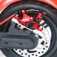 Frendorf | 3 in 1 Scooter Modifizierte hydraulische Bremse + 120mm Scheibenbremsscheibe + Modifiziertes Sitzset für Xiaomi Mijia M365 Pro (Schwarze Bremse + Schwarzer Adapter)