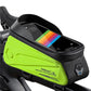 Frendorf | WEST BIKING Fahrradtasche EVA Hartschalen Frontträgertasche Handy wasserdichte Oberrohrtasche Mountainbike Fahrtsausstattung, Größe: 1,7L (glänzend Gelb)